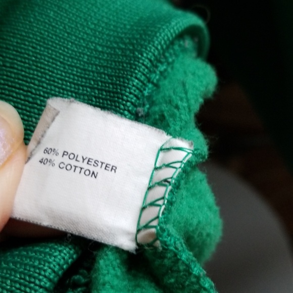 🌹3/$24🌹GAP EMERALD GREEN FLEECE LINED ZIP DOWN - Picture 7 of 8